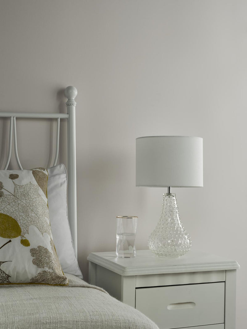 Dar Lighting Kristina Table Lamp Textured Glass With Shade • KRI4208
