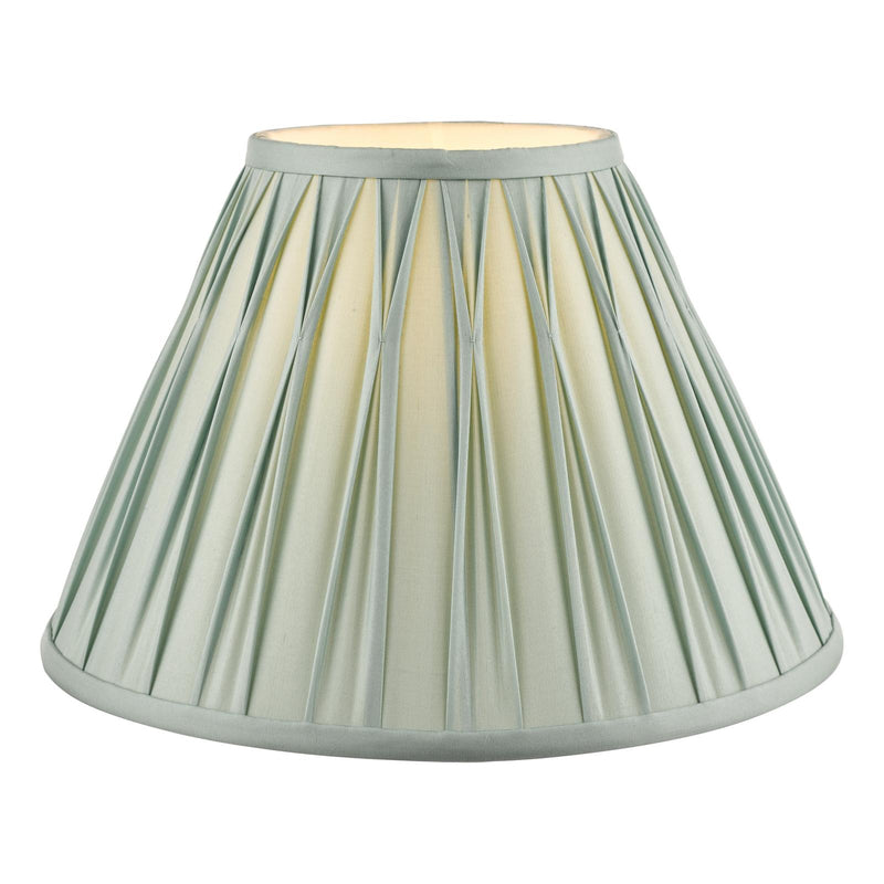 Laura Ashley Fenn Silk Empire Drum Shade Duck Egg 25cm/10 inch • LA3407896-Q