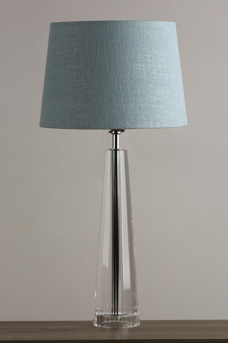 Laura Ashley Blake Medium Table Lamp Crystal Polished Chrome Base Only • LA3452193-Q