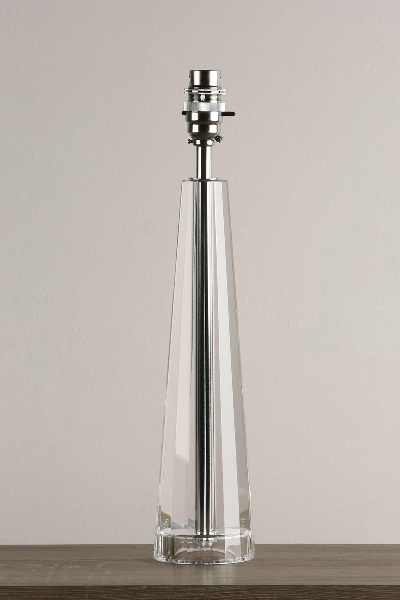 Laura Ashley Blake Medium Table Lamp Crystal Polished Chrome Base Only • LA3452193-Q