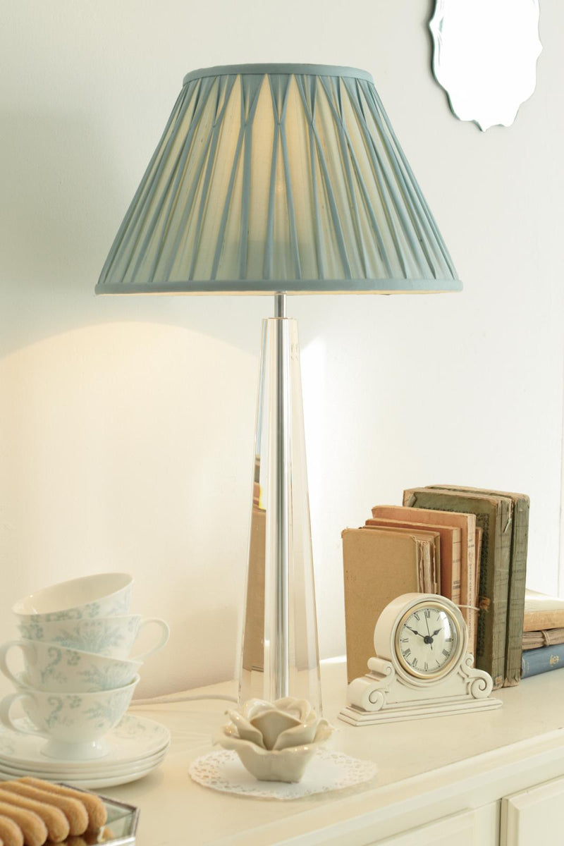 Laura Ashley Blake Medium Table Lamp Crystal Polished Chrome Base Only • LA3452193-Q