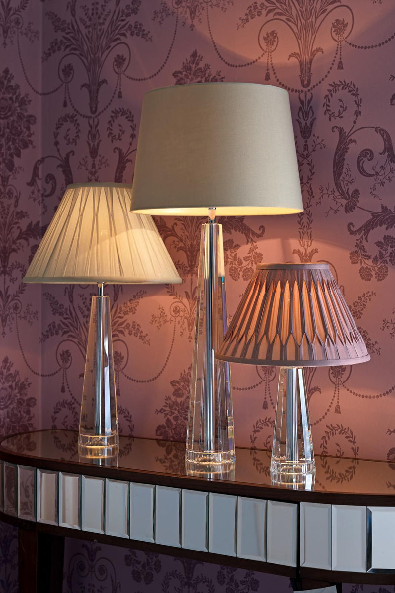 Laura Ashley Blake Large Table Lamp Crystal Polished Chrome Base Only • LA3485109-Q