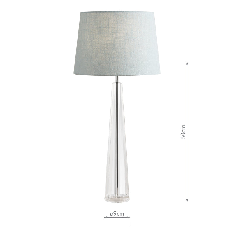 Laura Ashley Blake Large Table Lamp Crystal Polished Chrome Base Only • LA3485109-Q