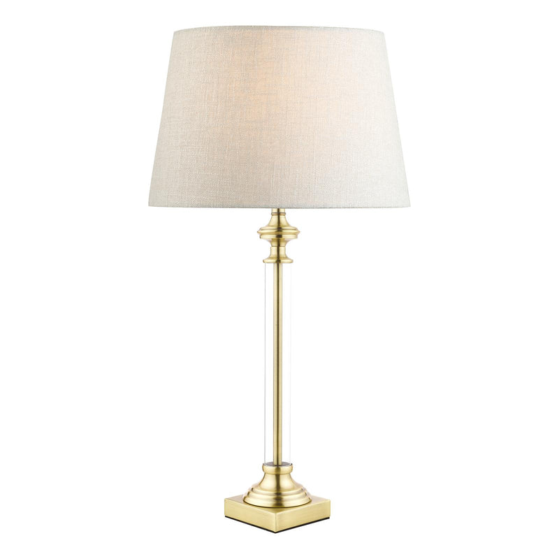 Laura Ashley Winston Table Lamp Antique Brass & Glass Base Only • LA3495491-Q