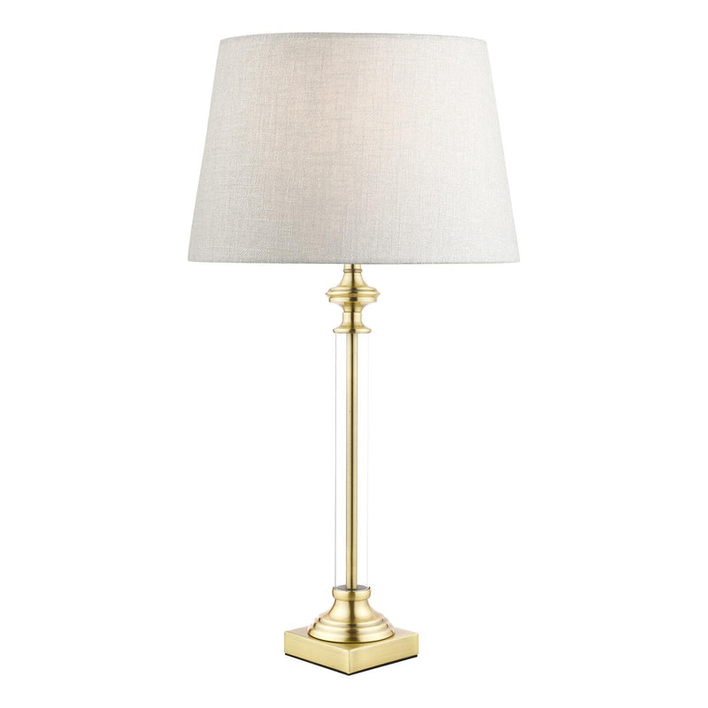 Laura Ashley Winston Table Lamp Antique Brass & Glass Base Only • LA3495491-Q