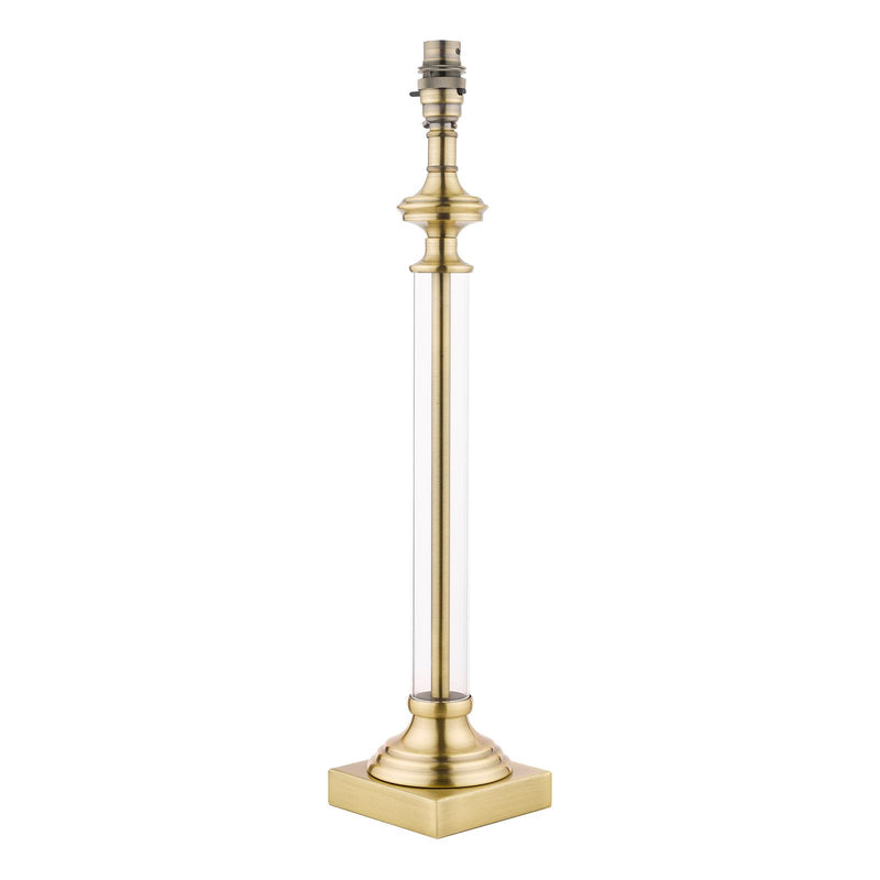 Laura Ashley Winston Table Lamp Antique Brass & Glass Base Only • LA3495491-Q