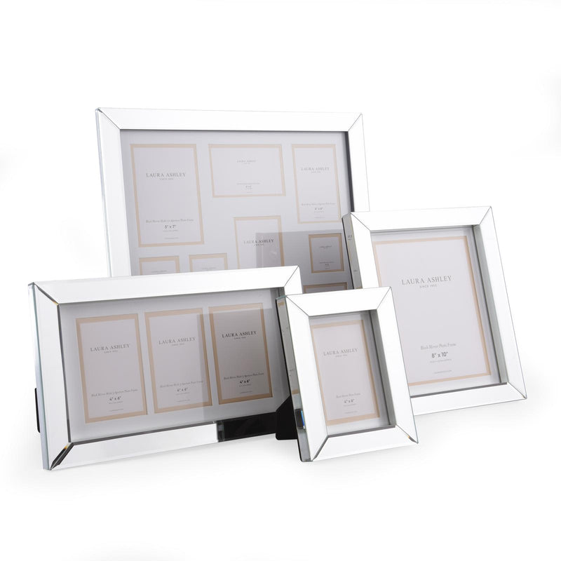 Laura Ashley Block Mirror Photo Frame 4" x 6" • LA3534446-Q