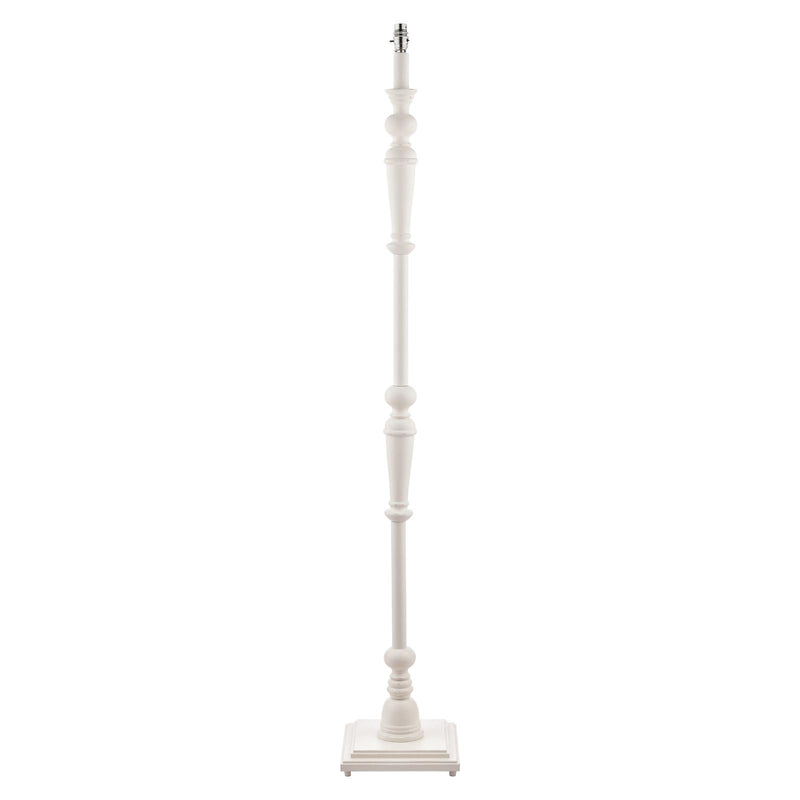Laura Ashley Tate Wooden Floor Lamp Distressed Off White Base Only • LA3552739-Q