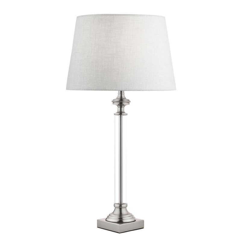 Laura Ashley Winston Table Lamp Antique Chrome & Glass Base Only • LA3552771-Q