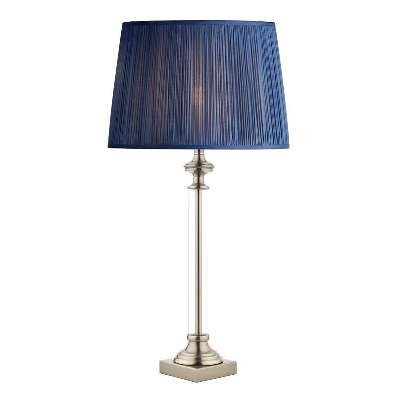 Laura Ashley Winston Table Lamp Antique Chrome & Glass Base Only • LA3552771-Q