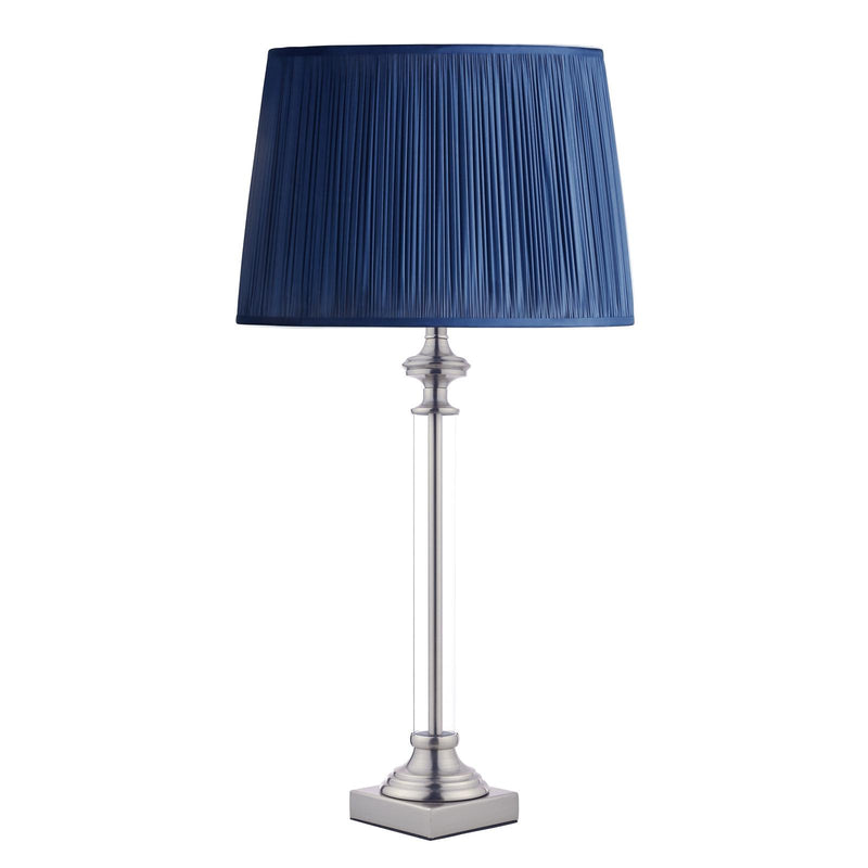 Laura Ashley Winston Table Lamp Antique Chrome & Glass Base Only • LA3552771-Q