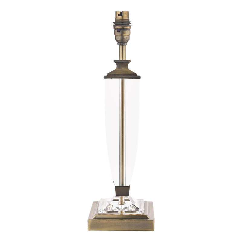 Laura Ashley Carson Medium Table Lamp Antique Brass & Crystal Base Only • LA3553066-Q