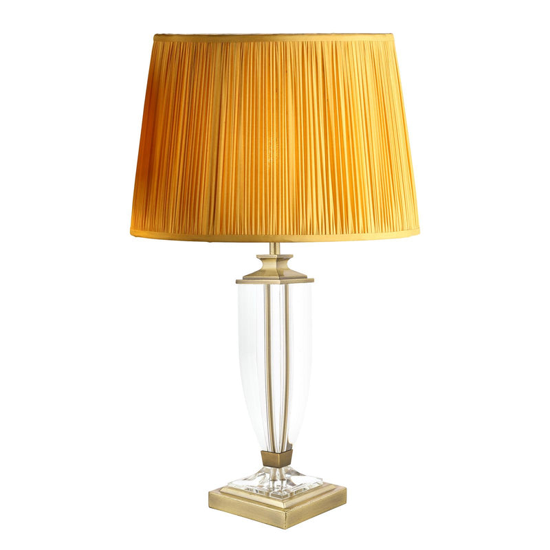 Laura Ashley Carson Medium Table Lamp Antique Brass & Crystal Base Only • LA3553066-Q