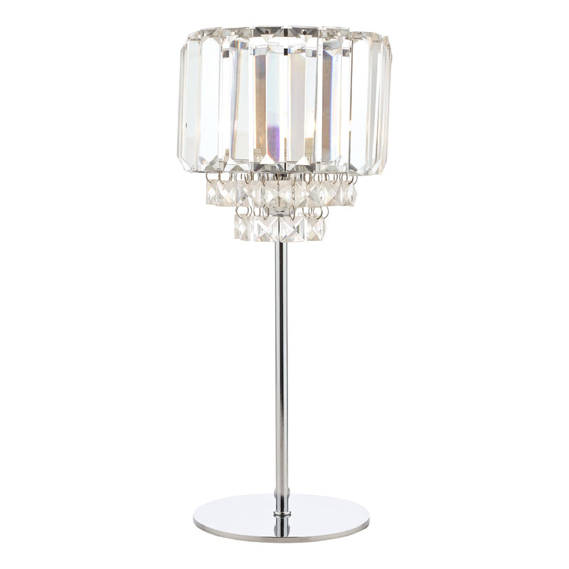 Laura Ashley Vienna Table Lamp Polished Chrome and Crystal • LA3569659-Q