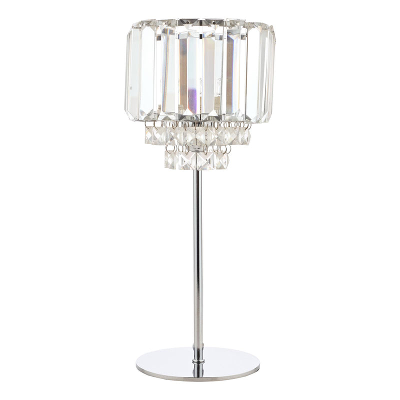 Laura Ashley Vienna Table Lamp Polished Chrome and Crystal • LA3569659-Q