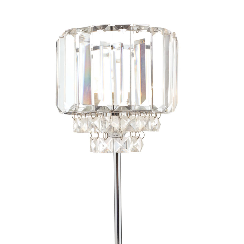 Laura Ashley Vienna Table Lamp Polished Chrome and Crystal • LA3569659-Q