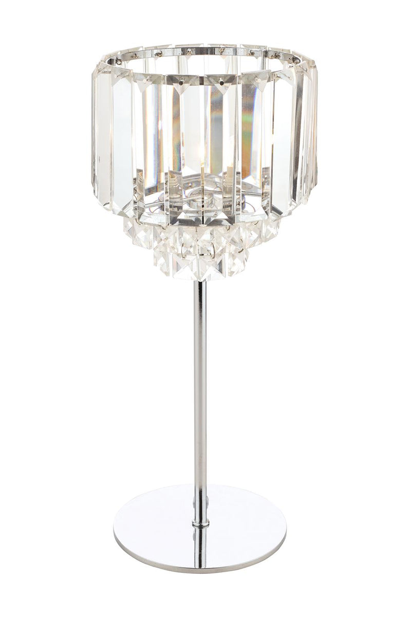 Laura Ashley Vienna Table Lamp Polished Chrome and Crystal • LA3569659-Q