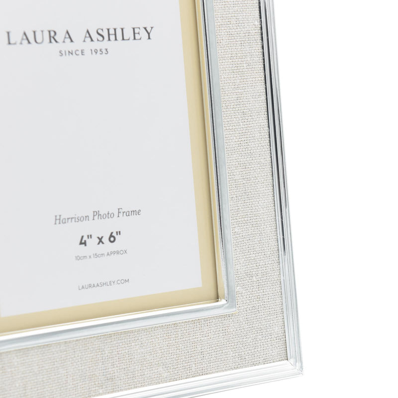 Laura Ashley Harrison Photo Frame Linen 4" x 6" • LA3587031-Q