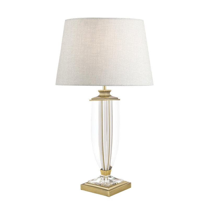 Laura Ashley Carson Large Table Lamp Antique Brass & Crystal Base Only • LA3599058-Q