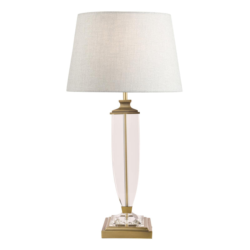 Laura Ashley Carson Large Table Lamp Antique Brass & Crystal Base Only • LA3599058-Q