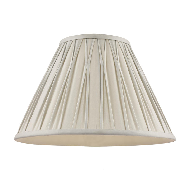 Laura Ashley Fenn Silk Empire Drum Shade Silver 35cm/14 inch • LA3599080-Q