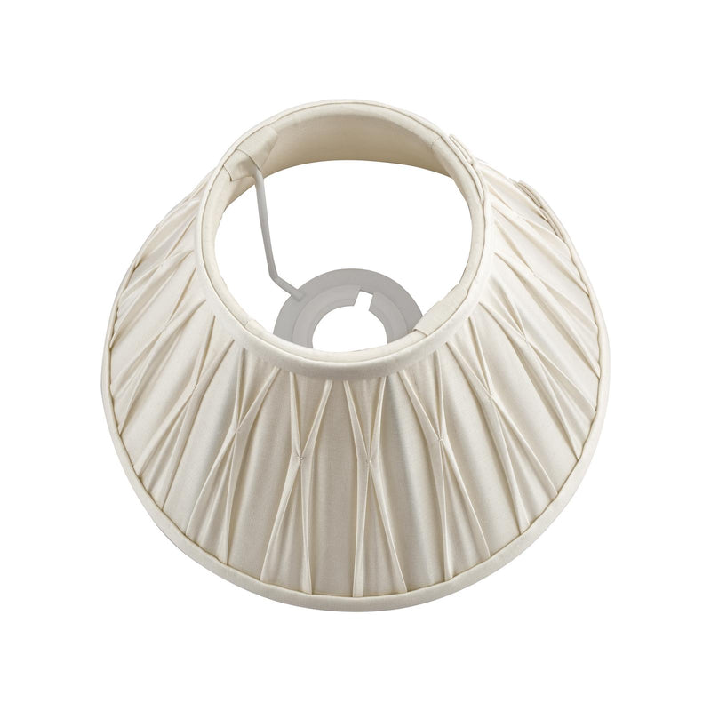 Laura Ashley Fenn Silk Empire Drum Shade Silver 35cm/14 inch • LA3599080-Q