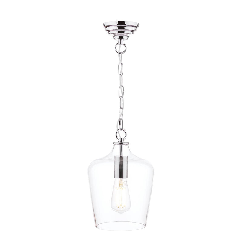 Laura Ashley Ockley Pendant Polished Chrome & Glass • LA3603219-Q