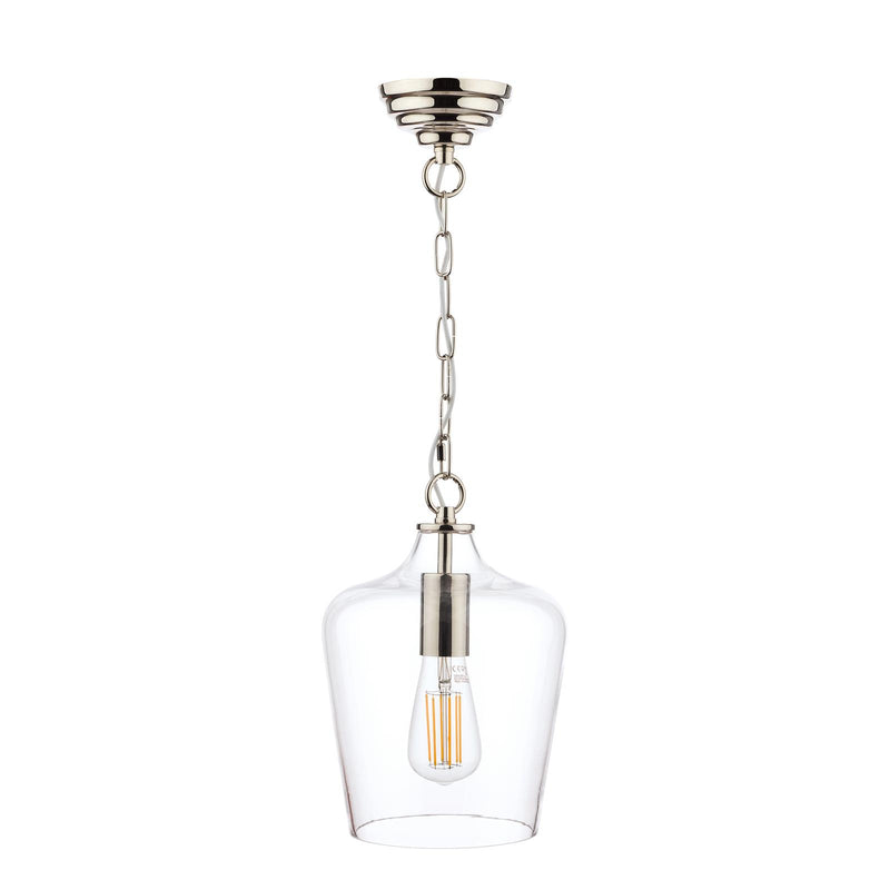 Laura Ashley Ockley Pendant Polished Chrome & Glass • LA3603219-Q