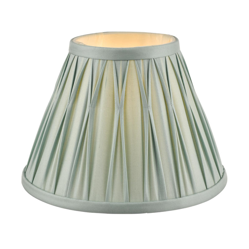 Laura Ashley Fenn Silk Empire Drum Shade Duck Egg 20cm/8 inch • LA3619642-Q