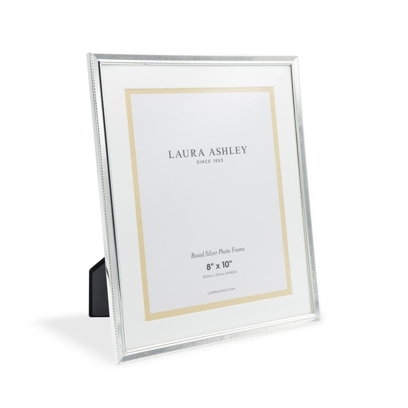 Laura Ashley Boxed Photo Frame Polished Silver 8" x 10" • LA3650026-Q