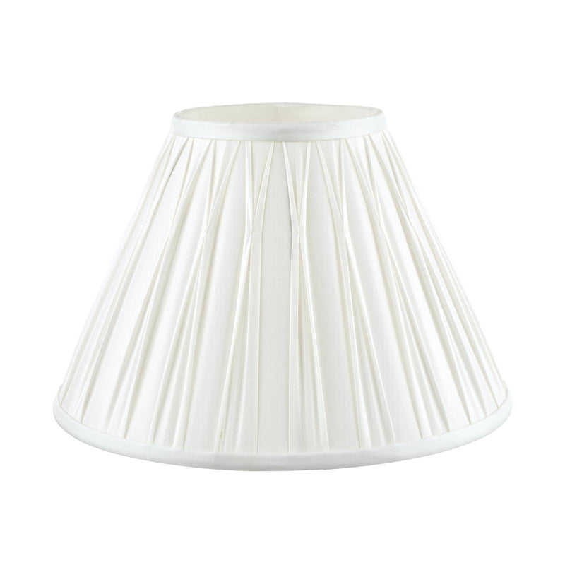 Laura Ashley Fenn Silk Empire Drum Shade White 25cm/10 inch • LA3677439-Q