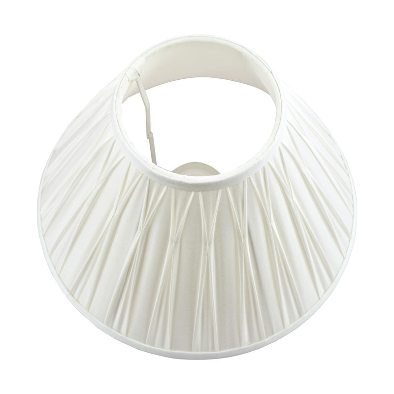 Laura Ashley Fenn Silk Empire Drum Shade White 40cm/16 inch • LA3677465-Q
