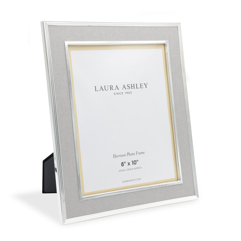 Laura Ashley Harrison Photo Frame Pale Charcoal Linen 8" x 10" • LA3679470-Q