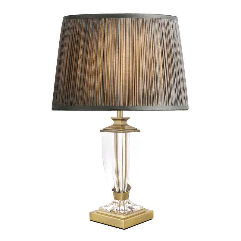 Laura Ashley Carson Small Table Lamp Antique Brass & Crystal Base Only • LA3688771-Q