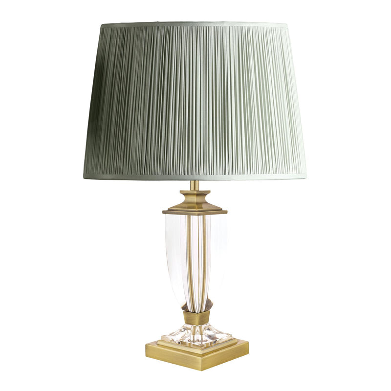 Laura Ashley Carson Small Table Lamp Antique Brass & Crystal Base Only • LA3688771-Q