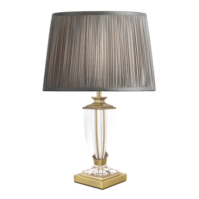 Laura Ashley Carson Small Table Lamp Antique Brass & Crystal Base Only • LA3688771-Q