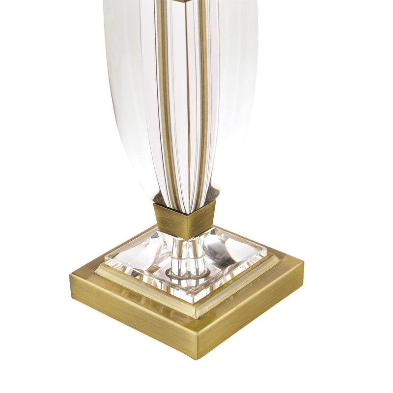 Laura Ashley Carson Small Table Lamp Antique Brass & Crystal Base Only • LA3688771-Q