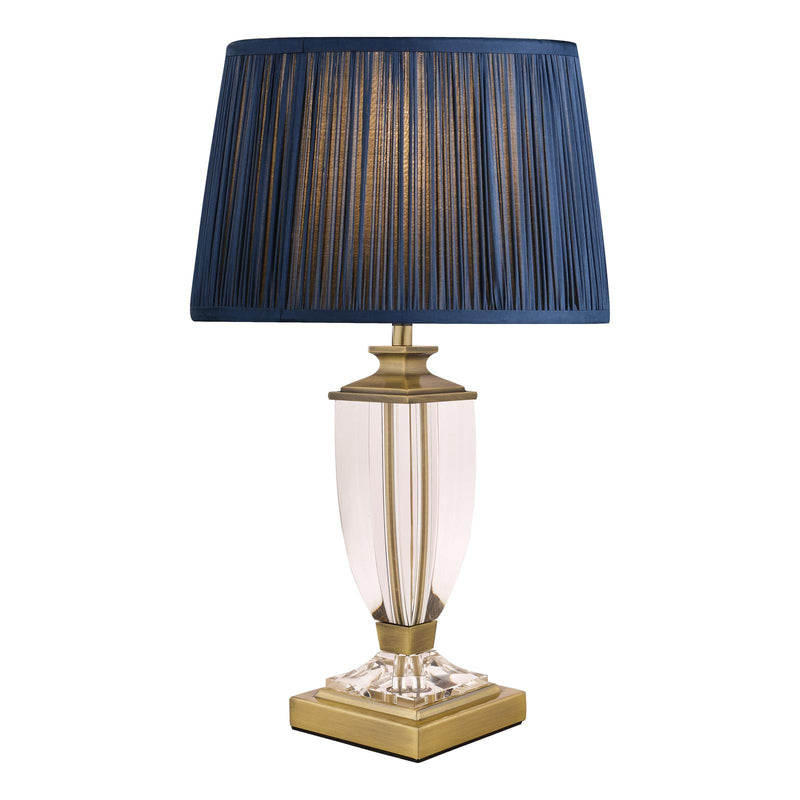 Laura Ashley Carson Small Table Lamp Antique Brass & Crystal Base Only • LA3688771-Q