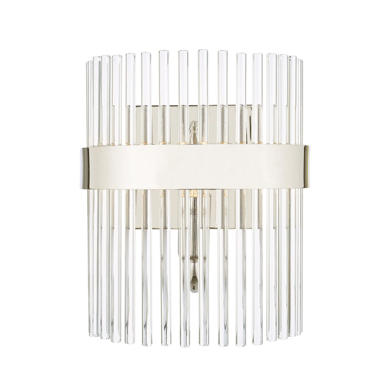 Laura Ashley Alexa Wall Light Glass and Polished Nickel • LA3691060-Q