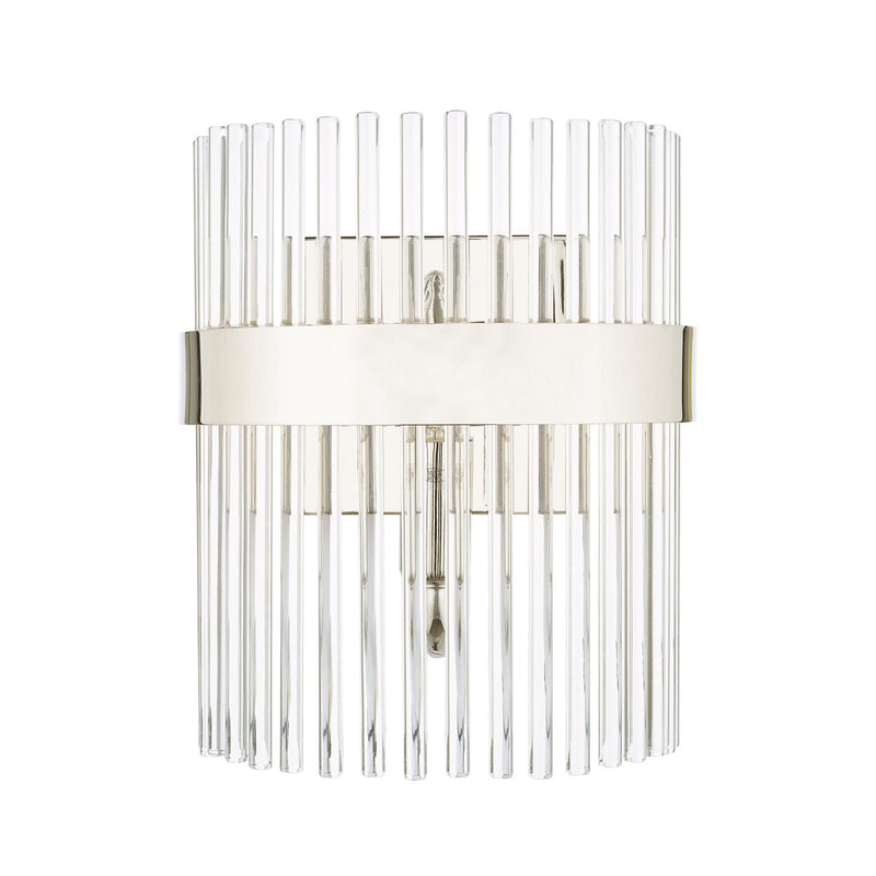 Laura Ashley Alexa Wall Light Glass and Polished Nickel • LA3691060-Q