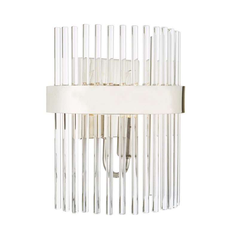 Laura Ashley Alexa Wall Light Glass and Polished Nickel • LA3691060-Q