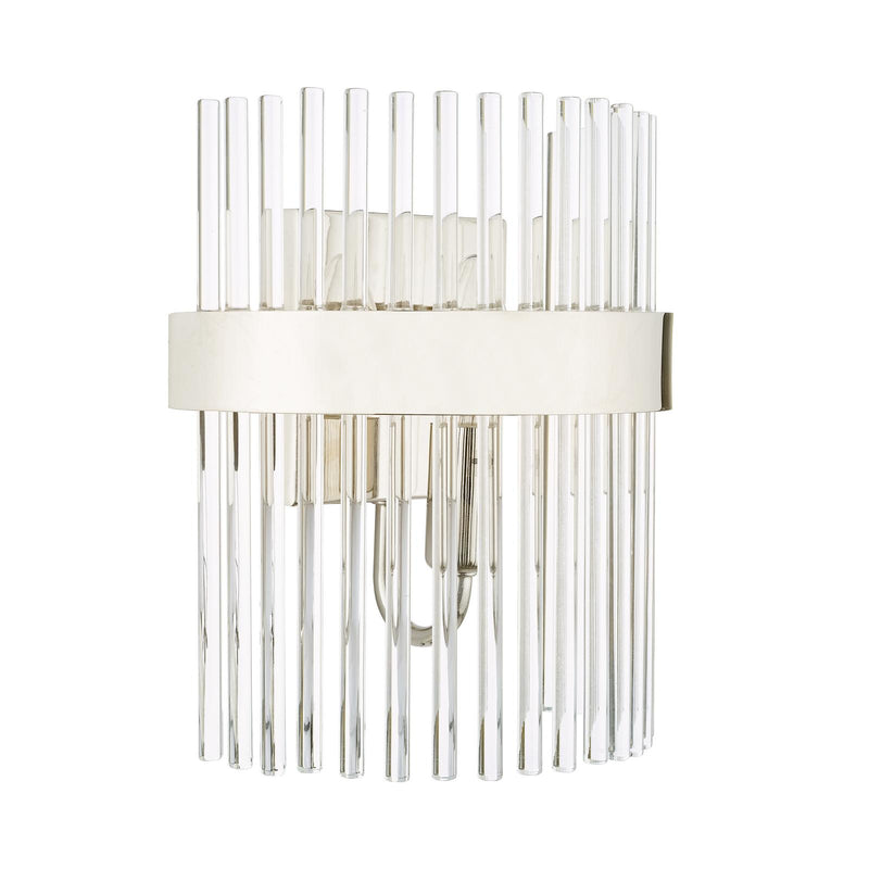 Laura Ashley Alexa Wall Light Glass and Polished Nickel • LA3691060-Q