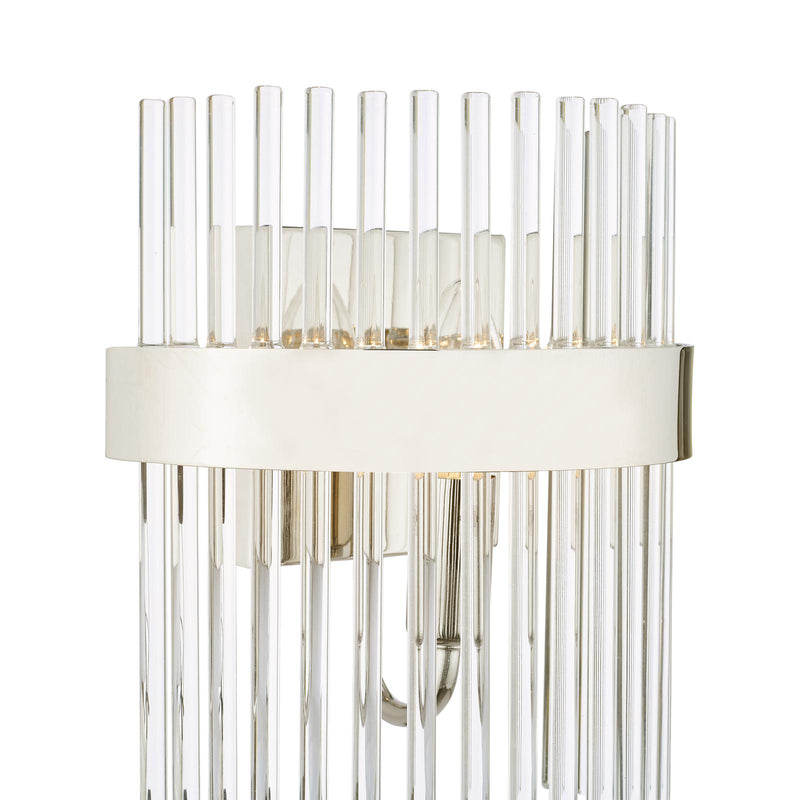 Laura Ashley Alexa Wall Light Glass and Polished Nickel • LA3691060-Q