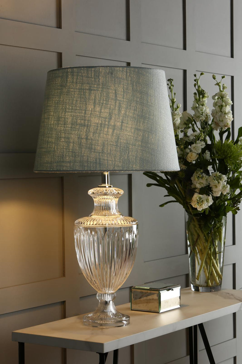 Laura Ashley Meredith Large Table Lamp Cut Glass Crystal Base Only • LA3702772-Q