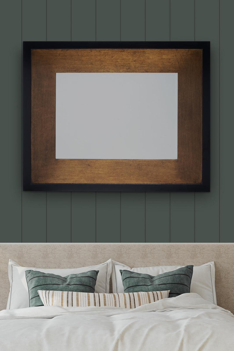 Laura Ashley Laura Ashley Cara Large Rectangle Mottled Bronze Mirror 114 x 94cm • LA3715723-Q