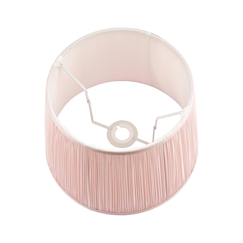 Laura Ashley Hemsley Pleated Silk Empire Drum Shade Pink 20cm/8 inch • LA3721522-Q