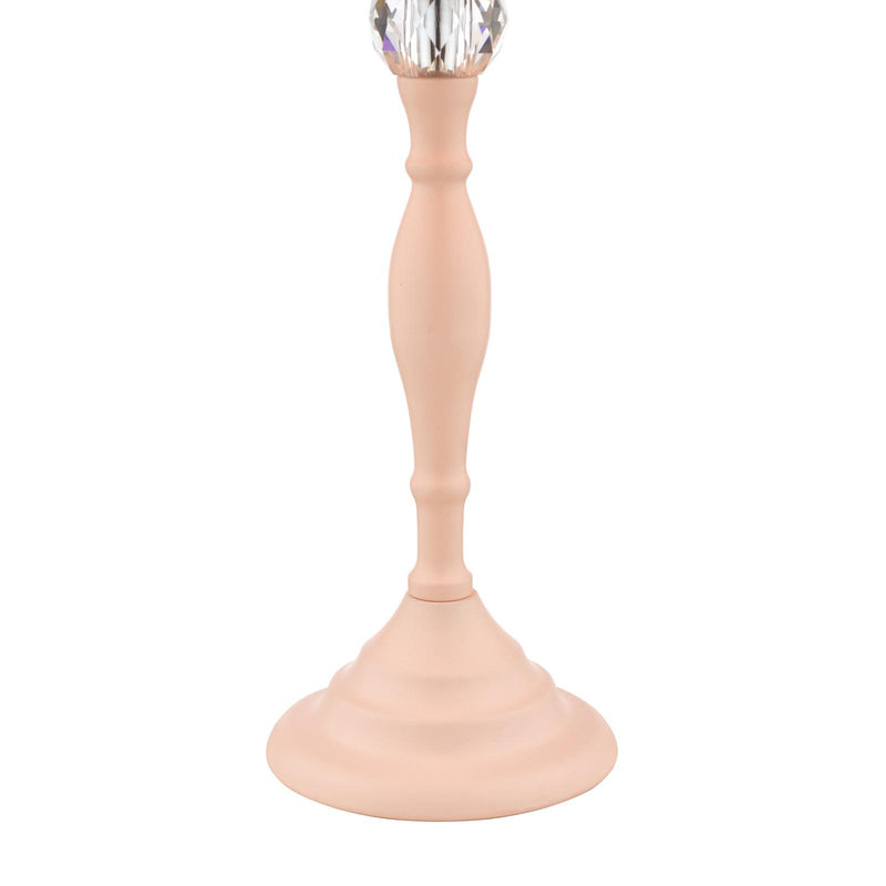 Laura Ashley Ellis Table Lamp Satin Pink and Crystal With Shade • LA3724950-Q