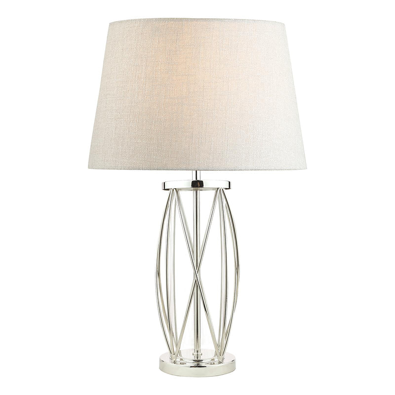 Laura Ashley Beckworth Small Table Lamp Polished Nickel Glass Base Only • LA3725834-Q