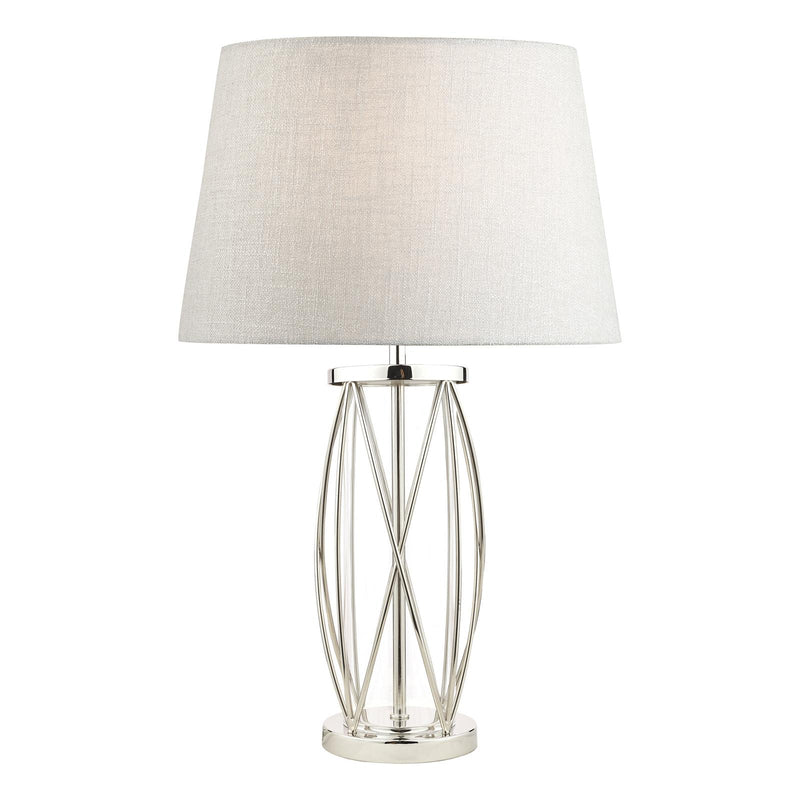 Laura Ashley Beckworth Small Table Lamp Polished Nickel Glass Base Only • LA3725834-Q