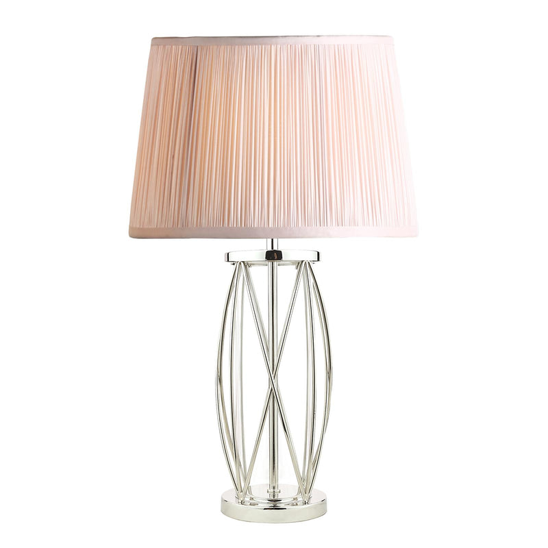 Laura Ashley Beckworth Small Table Lamp Polished Nickel Glass Base Only • LA3725834-Q